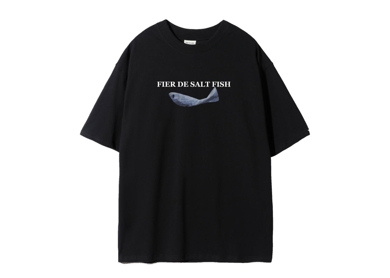 Fier De Moi Salted Fish T-shirt Black