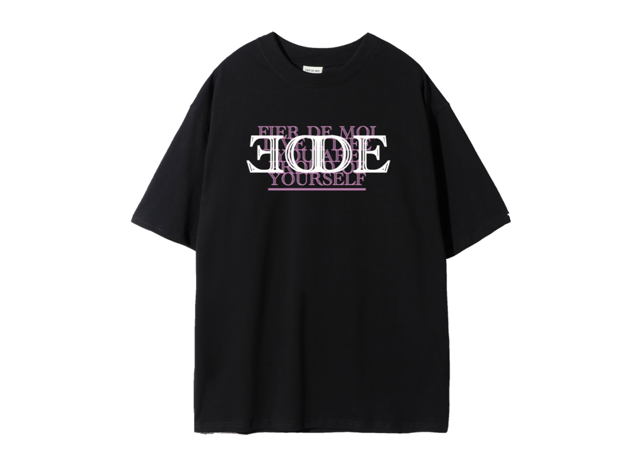Fier De Moi Symmetrical De Moi T-shirt Black
