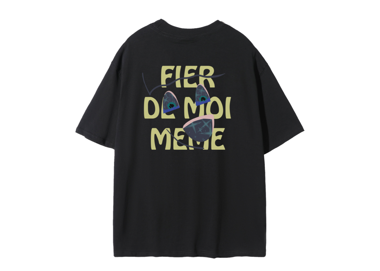 Fier De Moi Starry Smile T-shirt Black