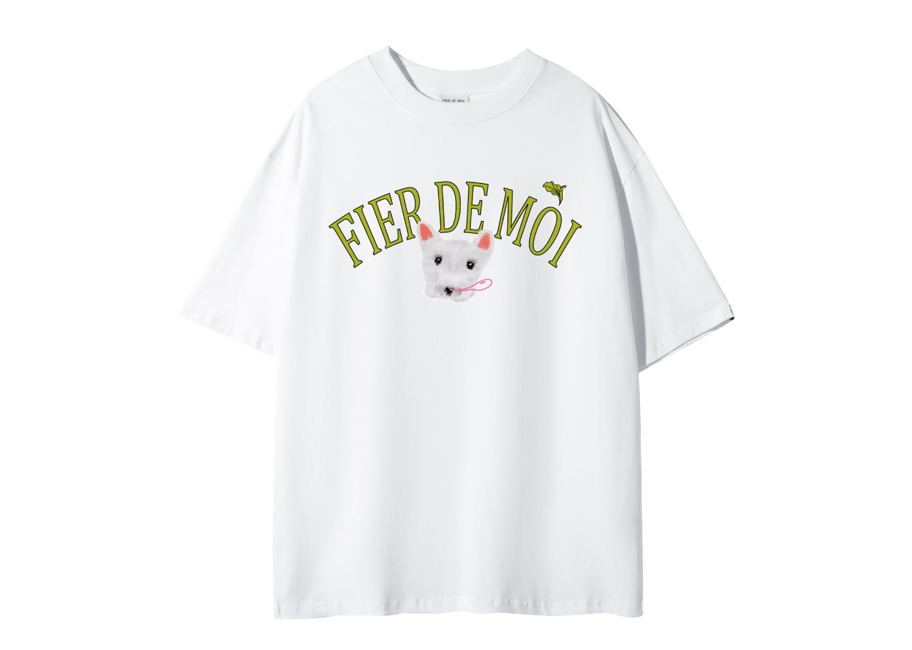 Fier De Moi Snotty Puppy T-shirt White