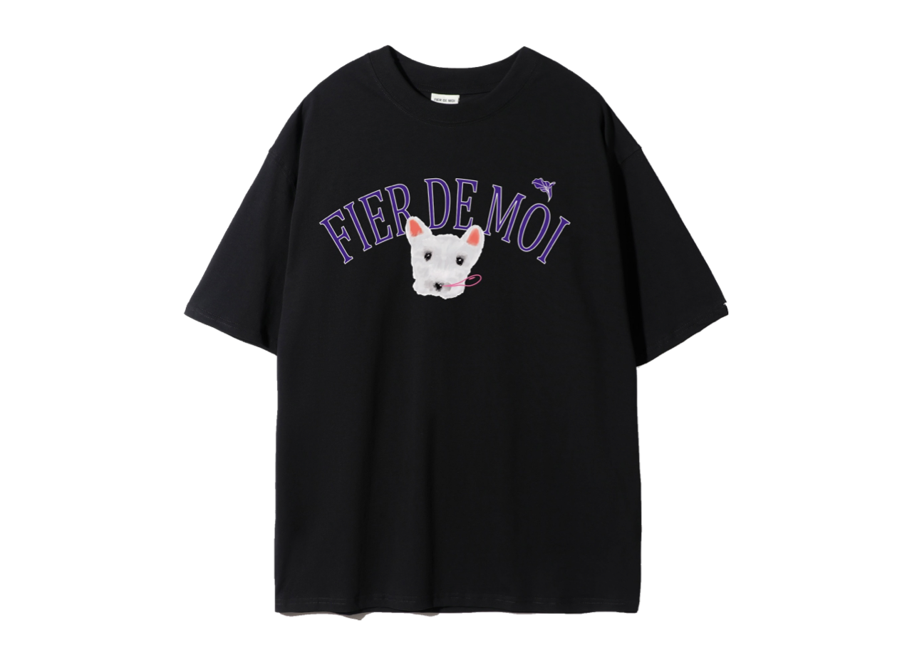 Fier De Moi Snotty Puppy T-shirt Black