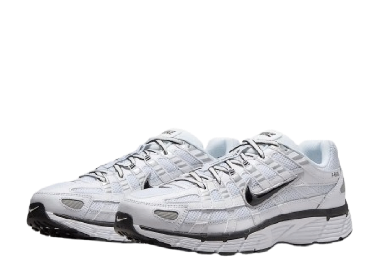 Nike P-6000 White Metallic Silver Black - photo 2