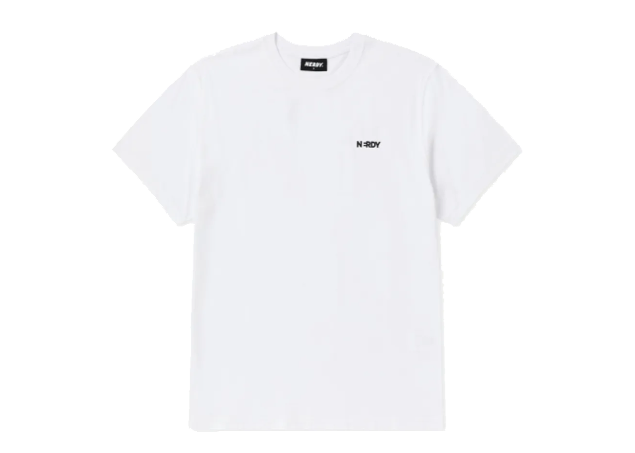 Nerdy Blank Bold Logo Short Sleeve T-Shirt White - photo 2