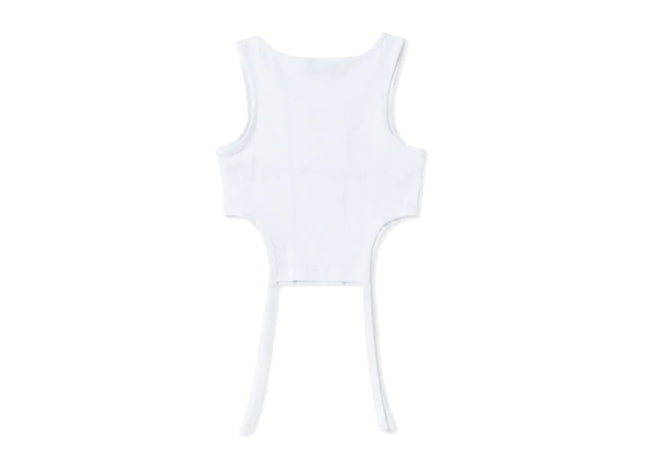 Nerdy Cut Out Sleeveless Top White Women's - photo 2