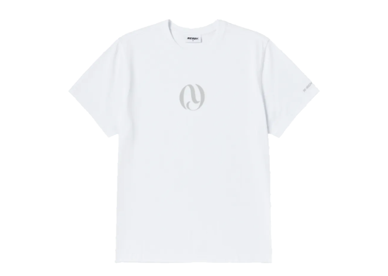 Nerdy Symbol Logo Short Sleeve T-Shirt White