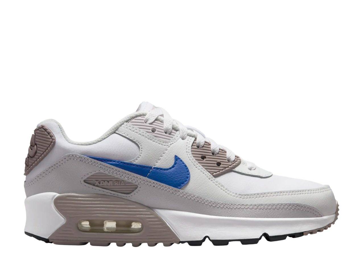 Nike Air Max 90 White Racer Blue (Grade School)