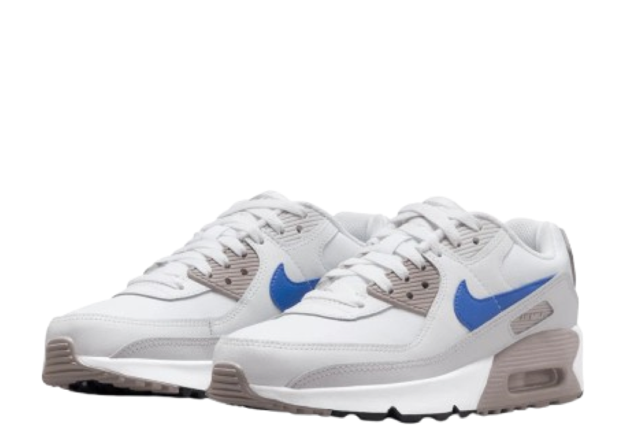 Nike Air Max 90 White Racer Blue (Grade School) - photo 2