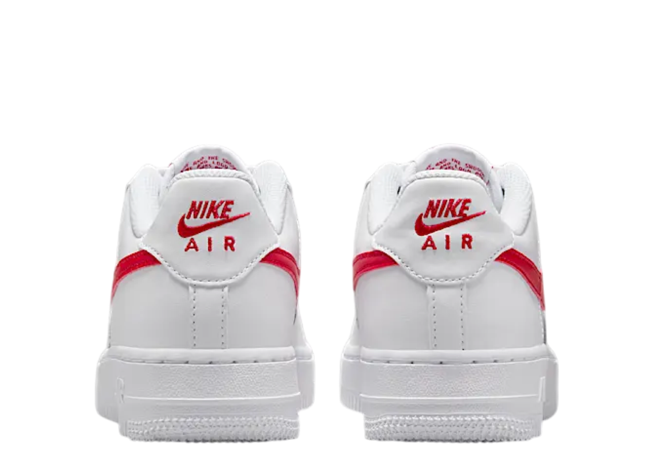 Nike Air Force 1 LV8 White University Red (Grade School) - photo 2