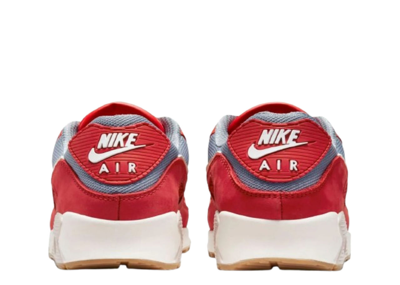 Nike Air Max 90 Premium Gym Red Smoke Grey Gum - photo 3