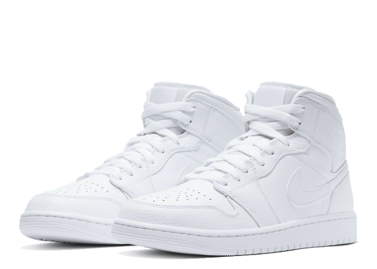 Air Jordan 1 Mid Triple White 2.0 (2020) - photo 2