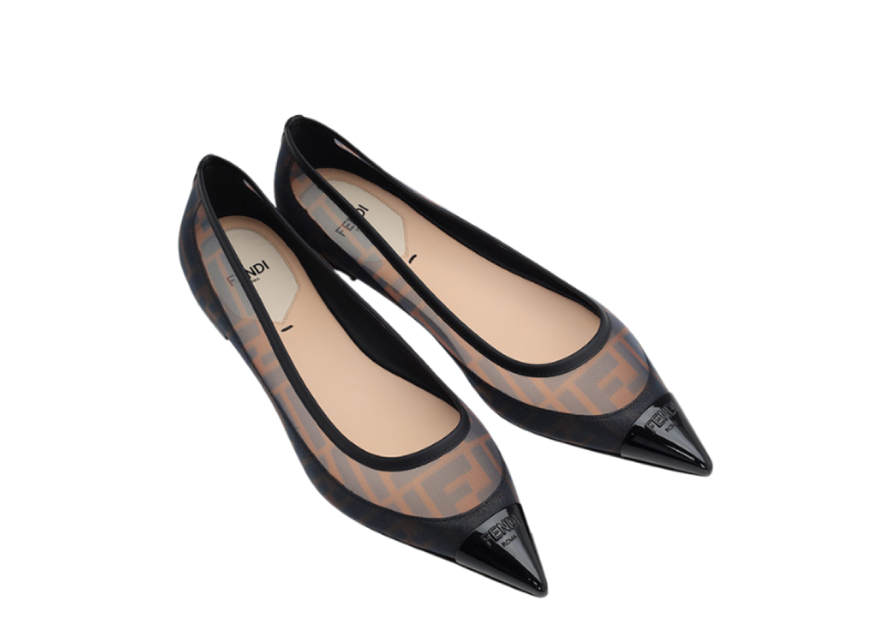 Fendi Colibri Pointed Toe Ballerina Flat - photo 2