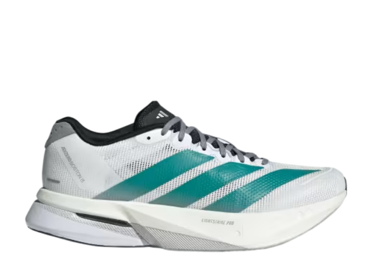 Adidas Adizero Boston 13 White Pure Teal