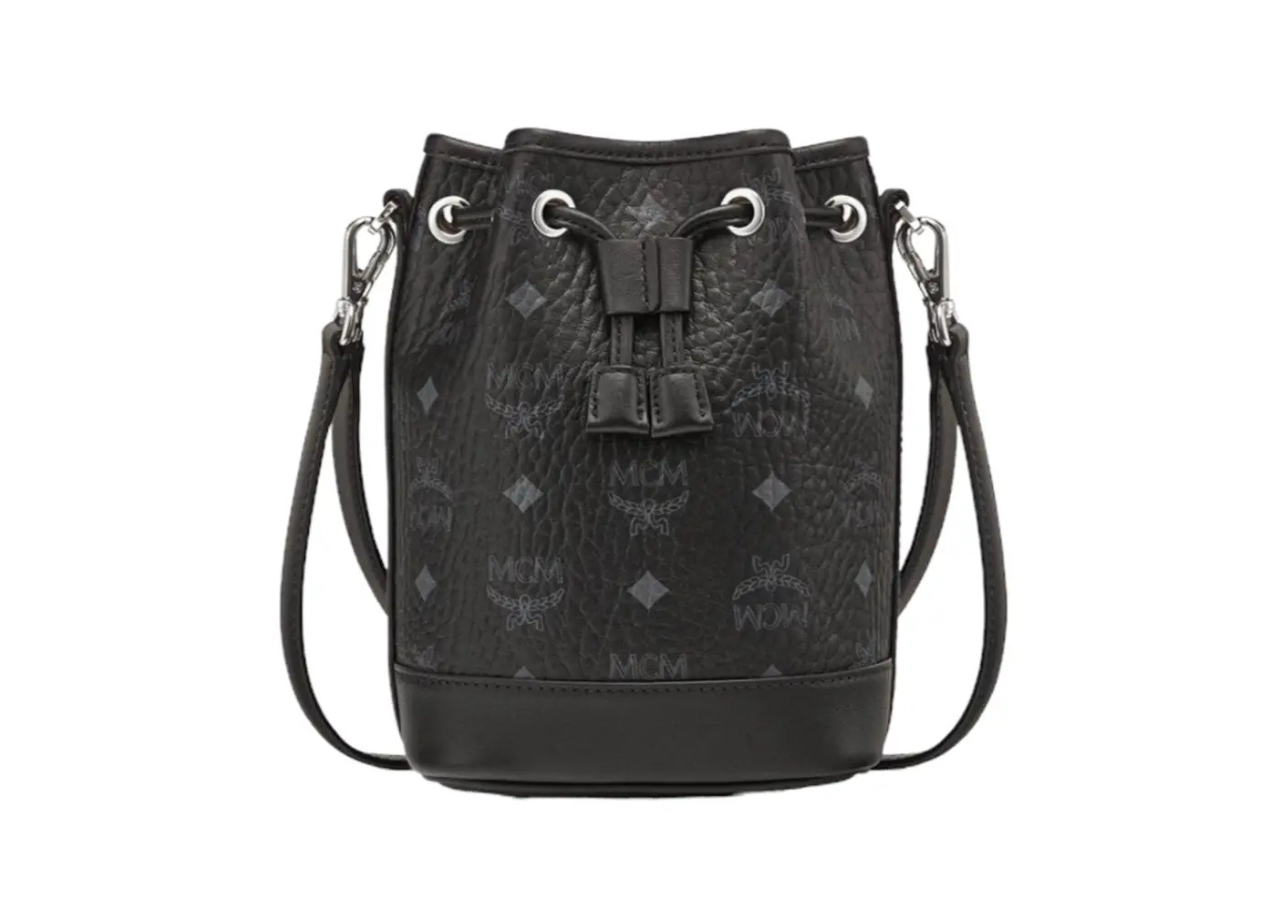 MCM Mini Dessau Drawstring Bag in Visetos