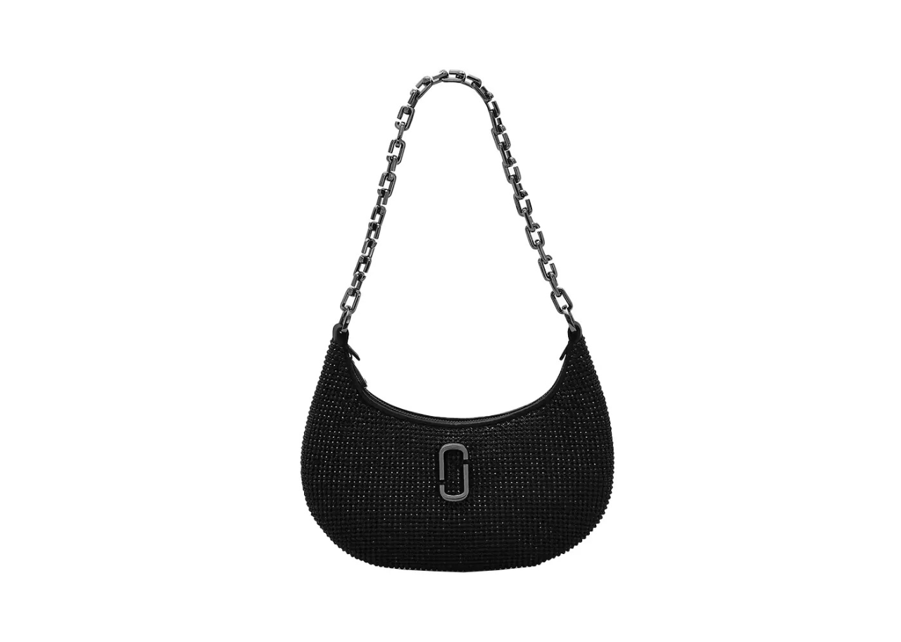Marc Jacobs The Rhinestone Small Curve Bag Crystal