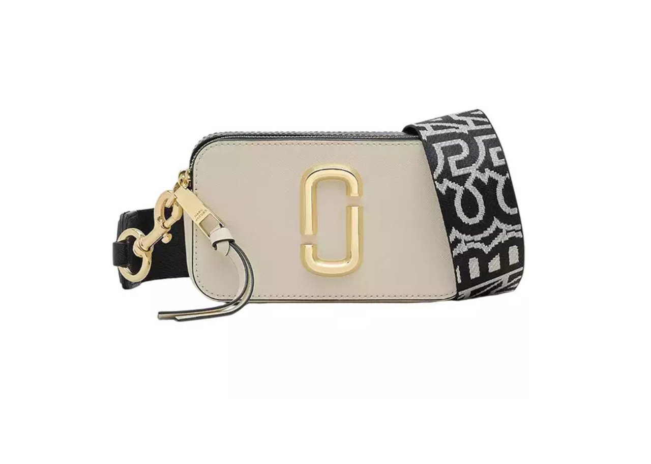 Marc Jacobs The Snapshot Camera Outline Bag Logo Strap