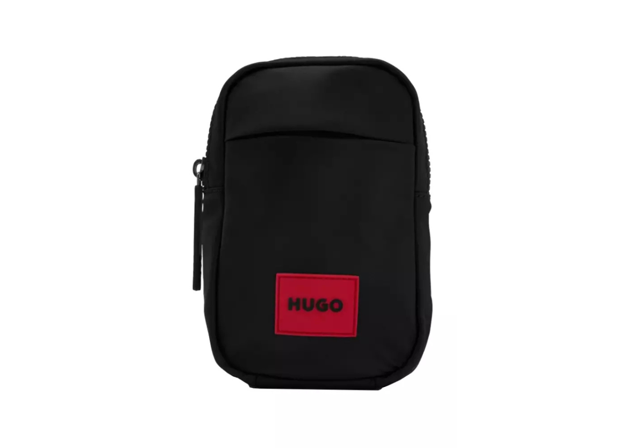Hugo Boss Ethon 2.0N Red Logo Label Crossbody Bag