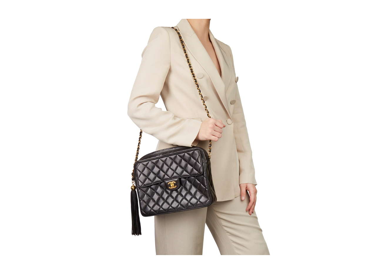 Lambskin Fringe Tassel Shoulder Bag - photo 4