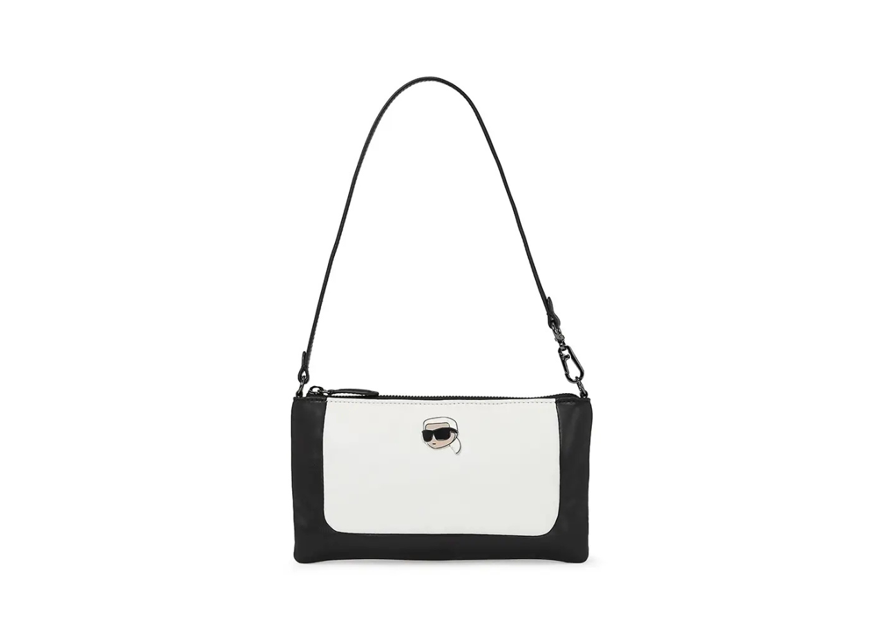 Karl Lagerfeld K/ikonik 2.0 PU Shoulder Bag White