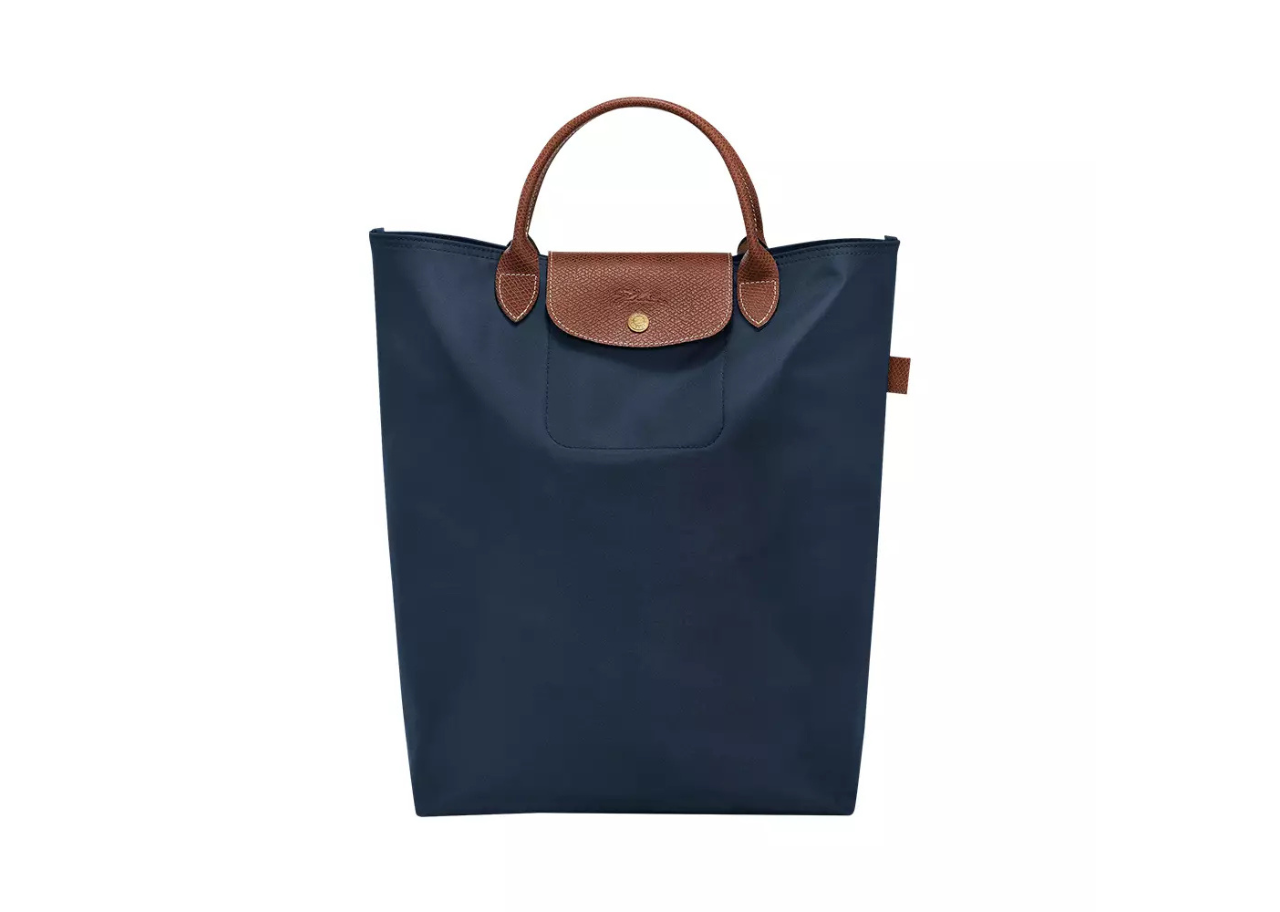 Longchamp Le Pliage Original Medium North-South Tote Bag Navy