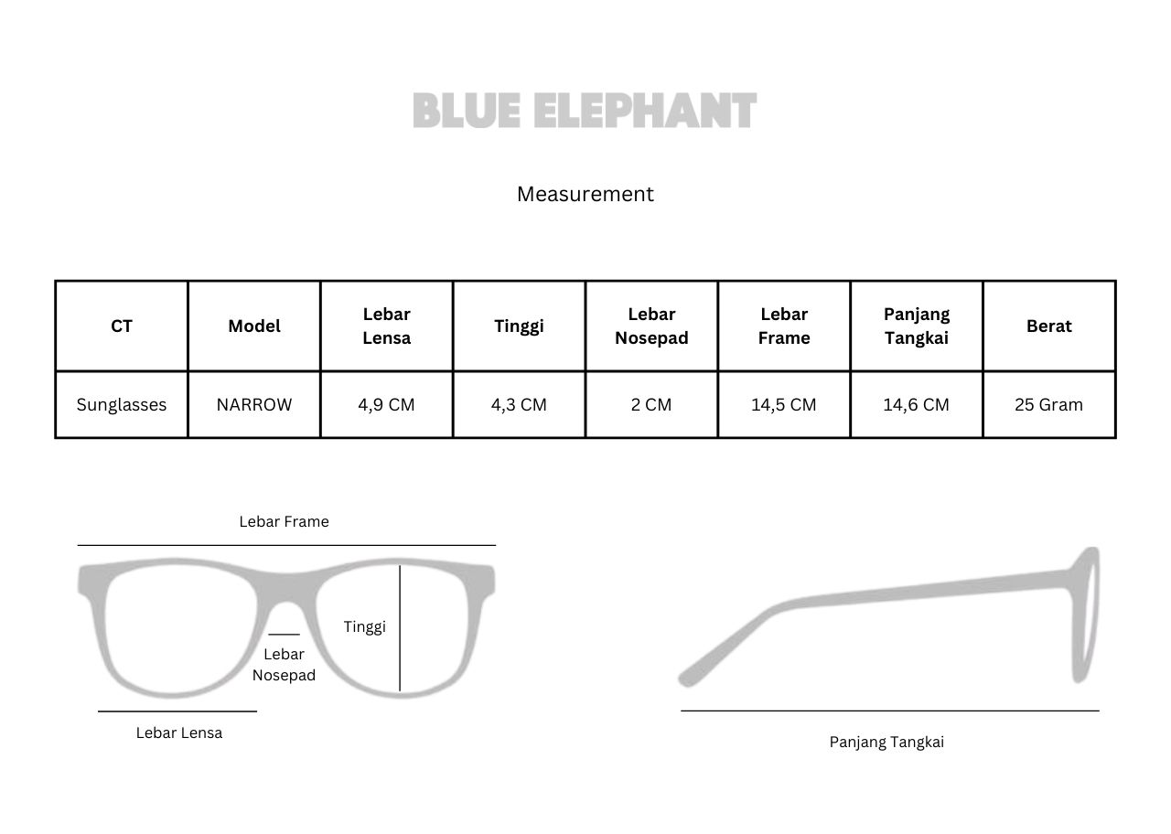 Blue Elephant Sunglasses Narrow Crystal Black - photo 6