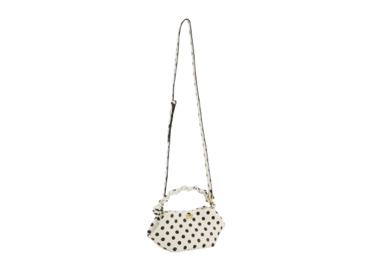 Ganni Mini Bou Bag Polka Dot Egret - photo 2
