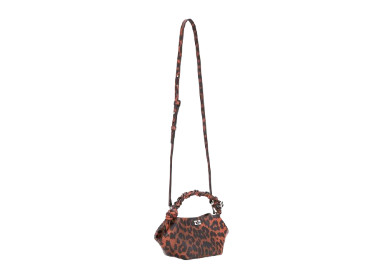 Ganni Mini Bou Bag Red Leopard - photo 3