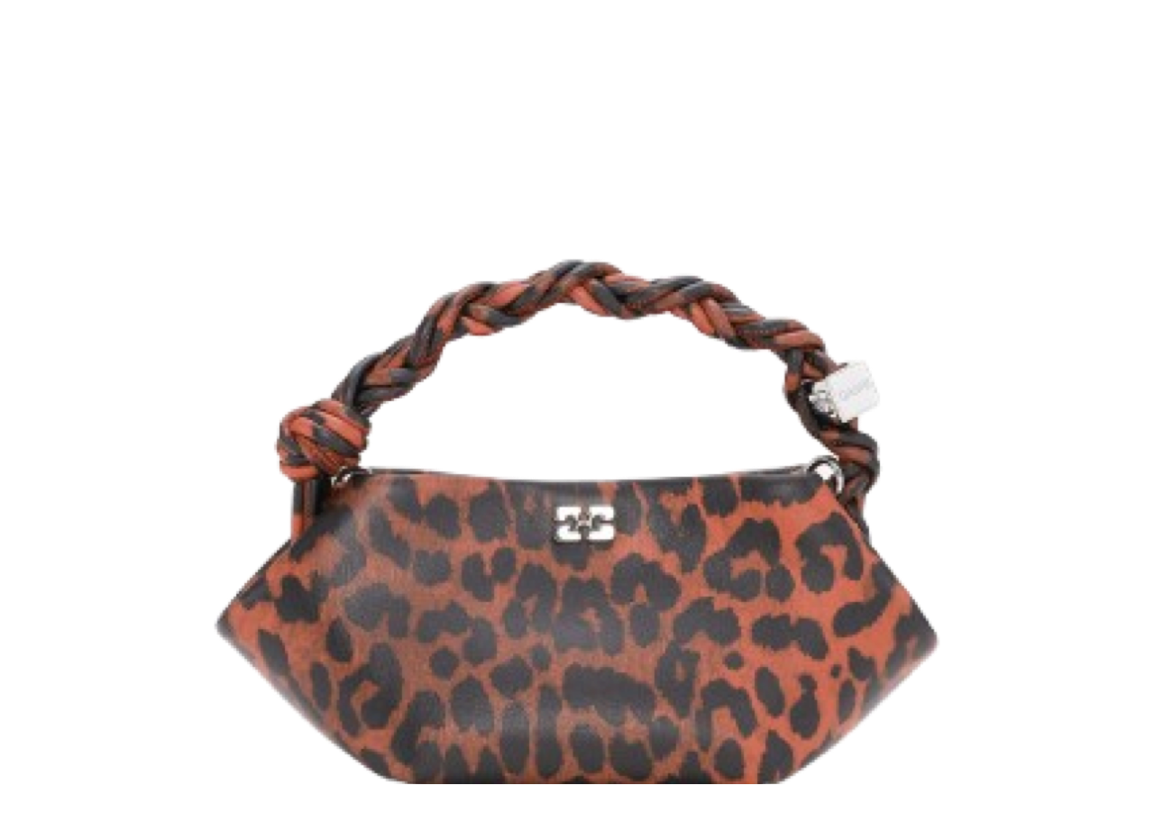 Ganni Mini Bou Bag Red Leopard