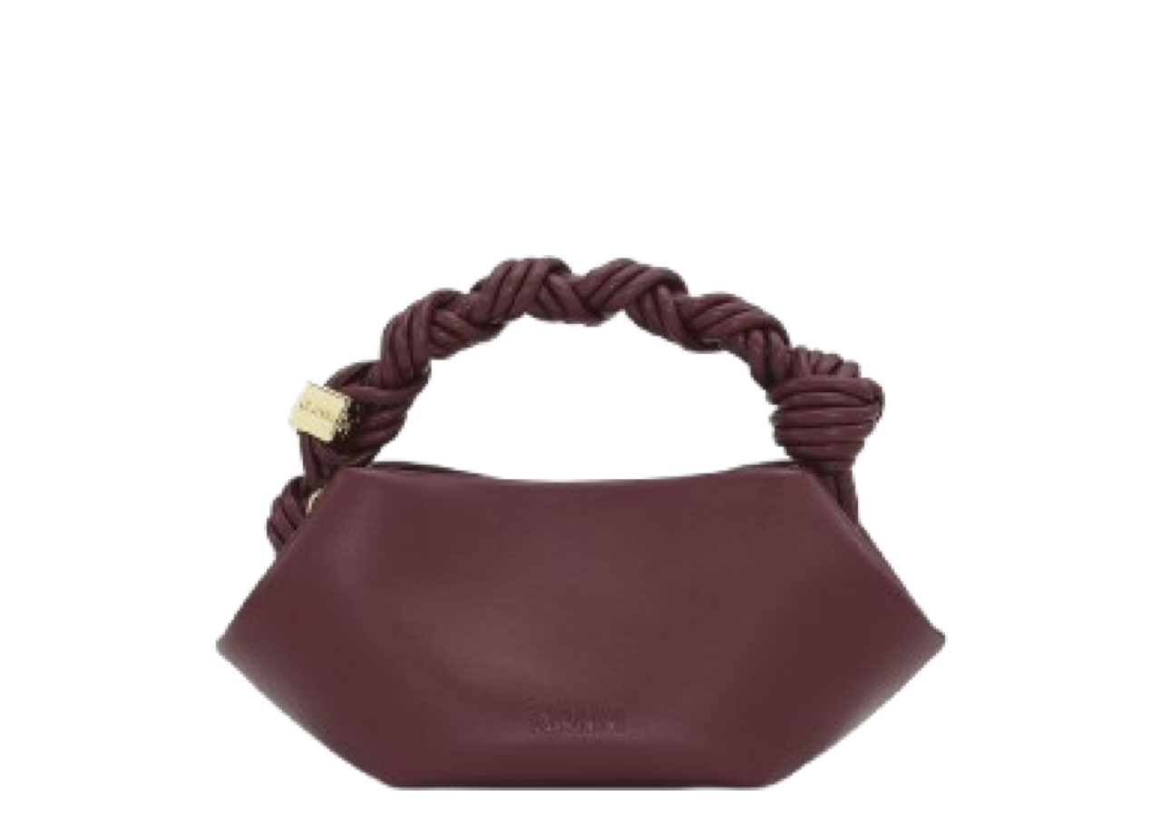 Ganni Mini Bou Bag Burgundy - photo 3