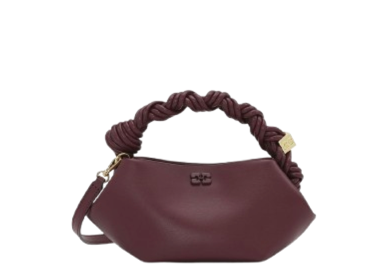 Ganni Mini Bou Bag Burgundy