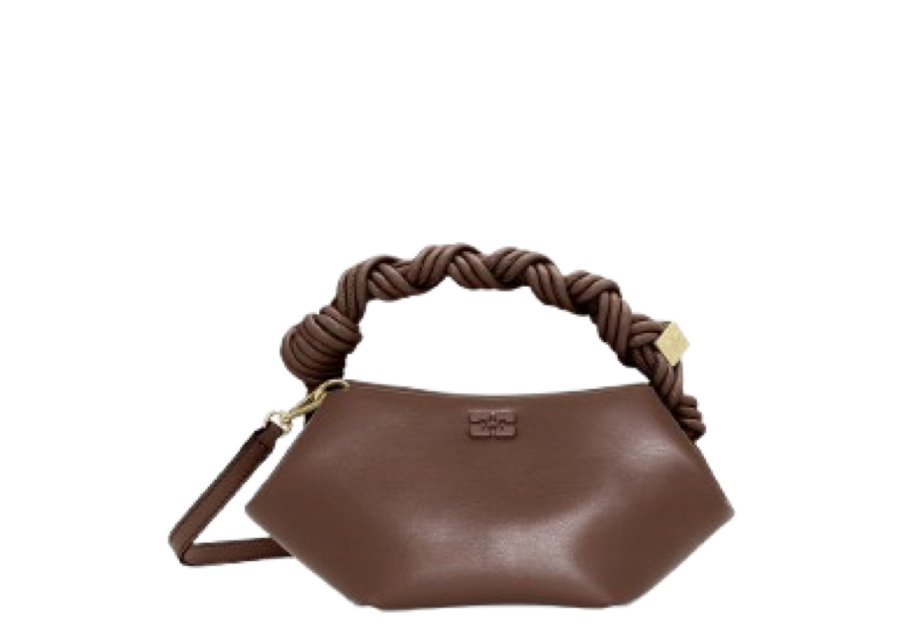 Ganni Mini Bou Bag Brown