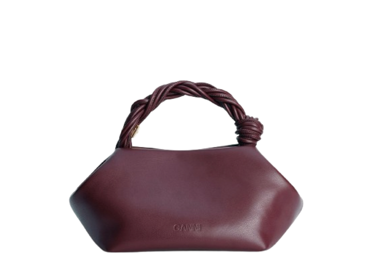 Ganni Small Bou Bag Burgundy - photo 2
