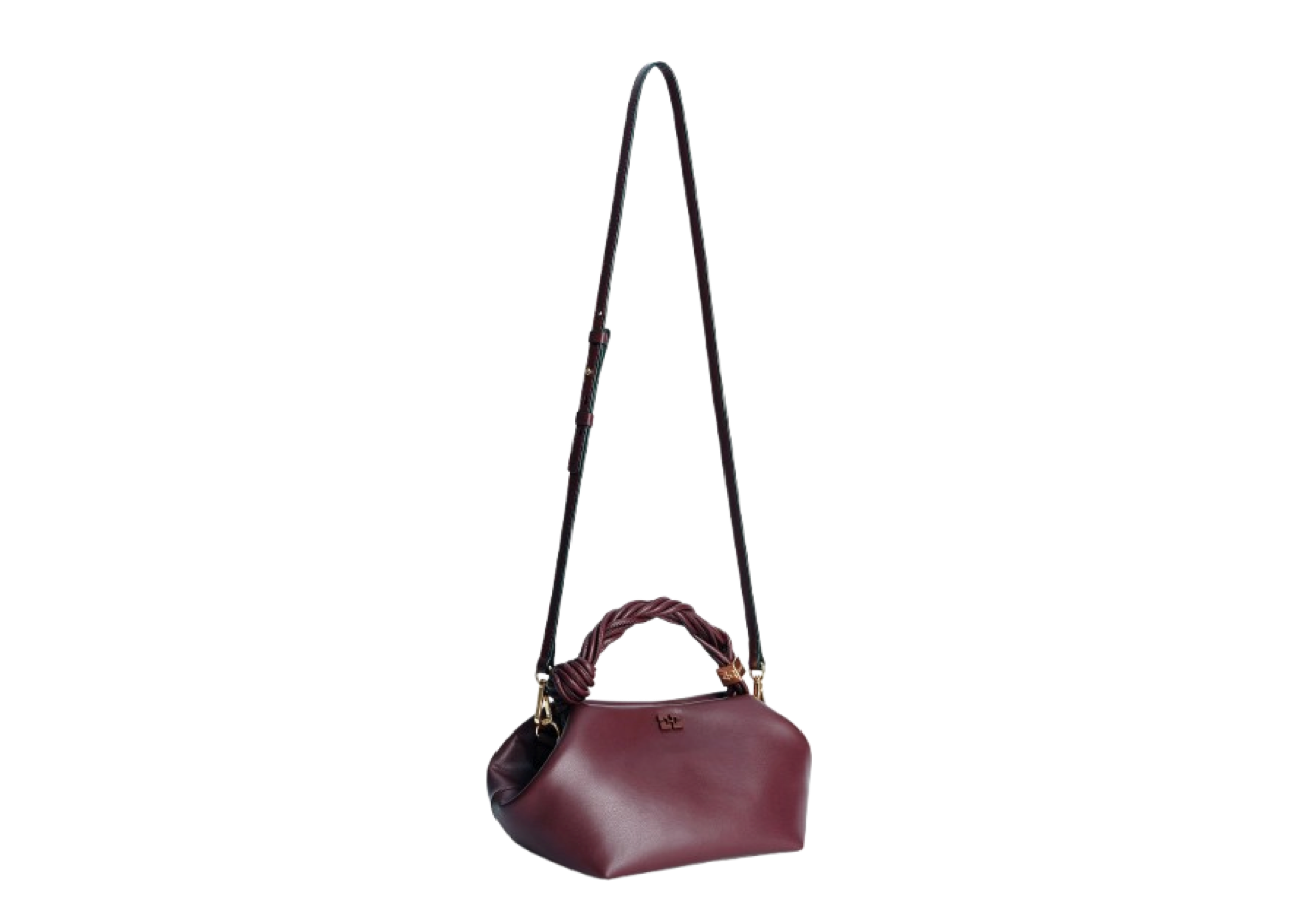 Ganni Small Bou Bag Burgundy - photo 3