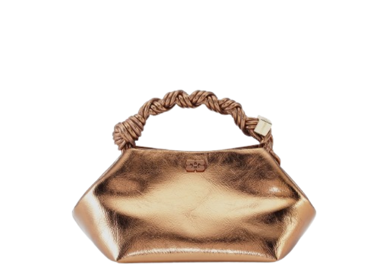 Ganni Small Bou Bag Bronze Metallic
