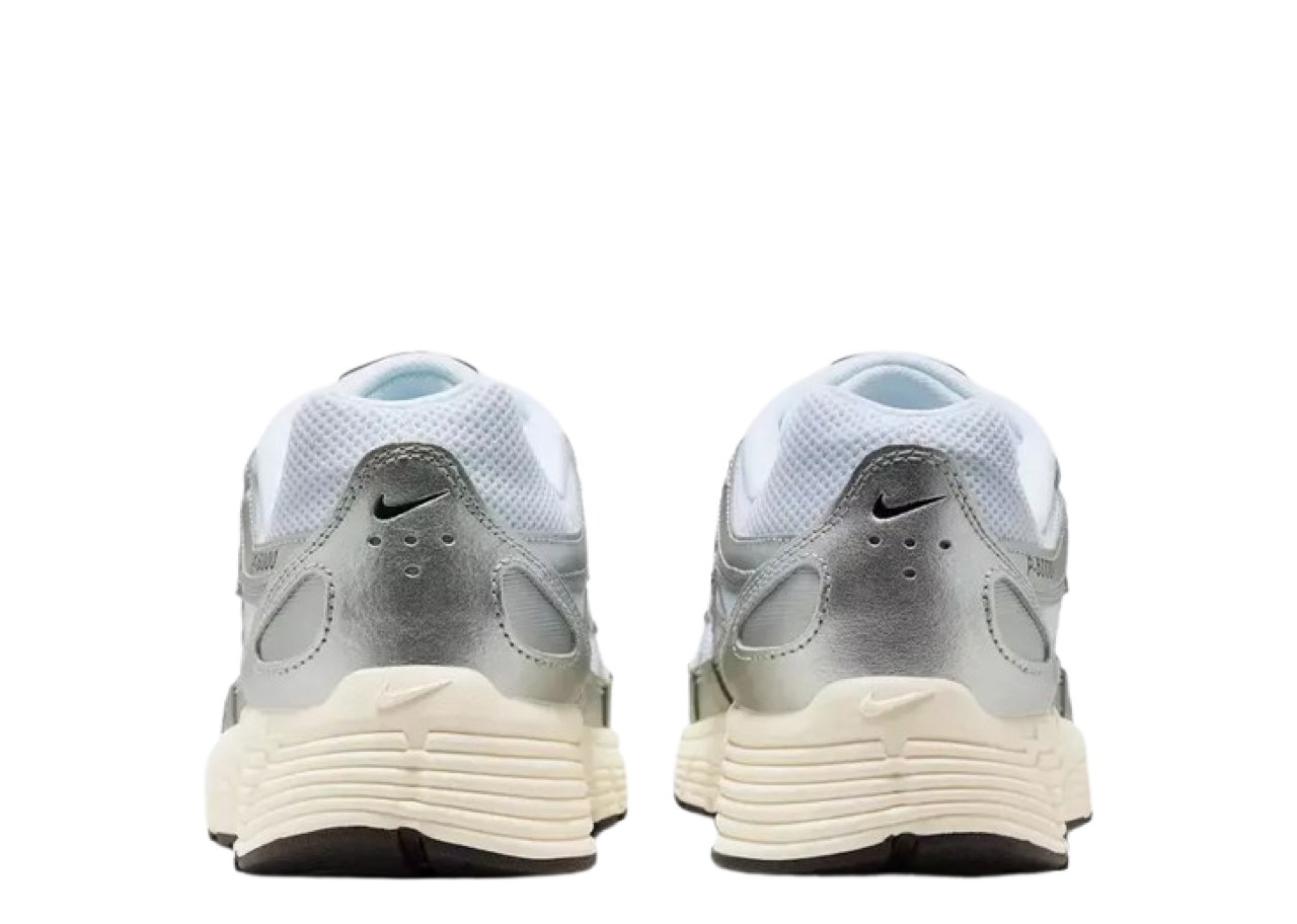 Nike P-6000 White Metallic Silver Flat Silver Black - photo 3
