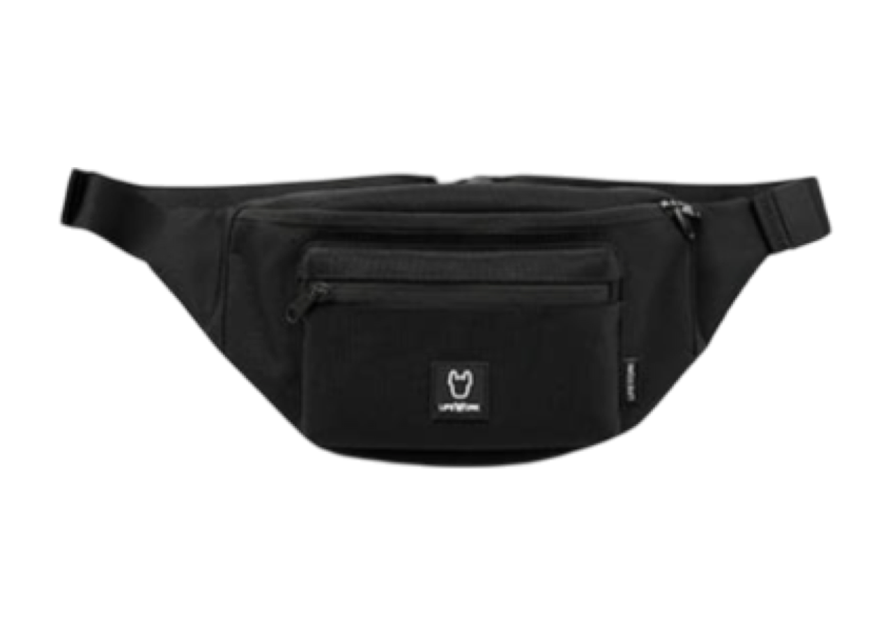 Lifework Square Wappen Hip Sack Black