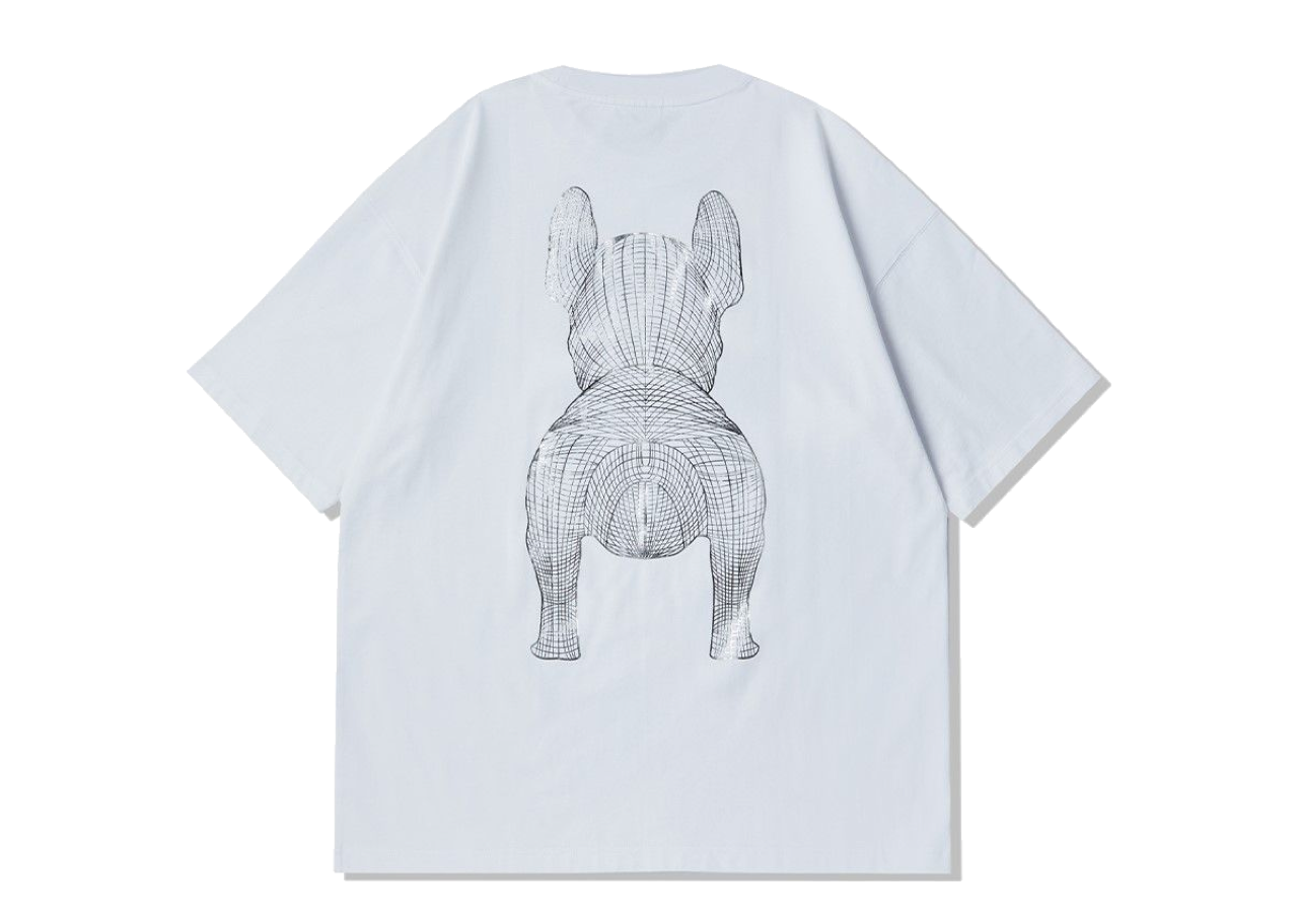 Lifework Foil Print Big Radog Logo T-shirt White Silver - photo 2