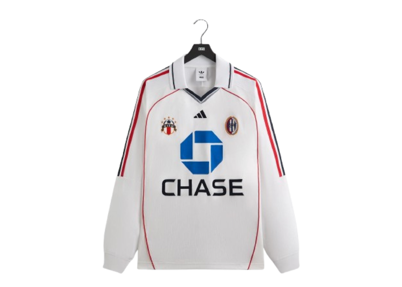 Kith For Adidas Football Chase Long Sleeve Jersey White