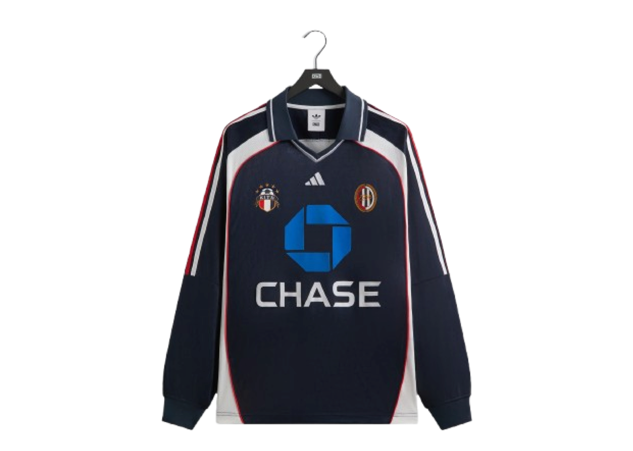 Kith For Adidas Football Chase Long Sleeve Jersey Legend Ink