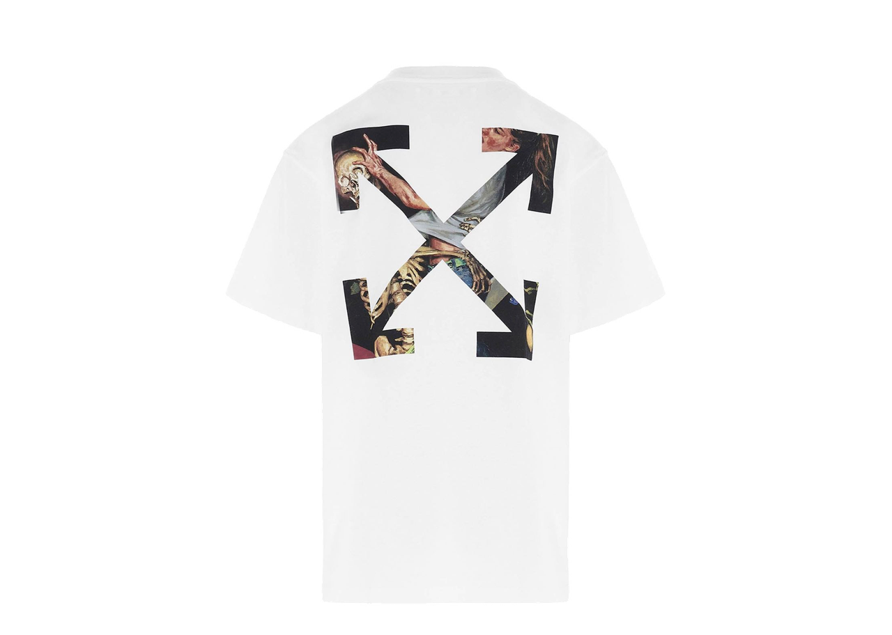 Off White Pascal Arrow Short Sleeve Over T Shirt White Black - photo 2