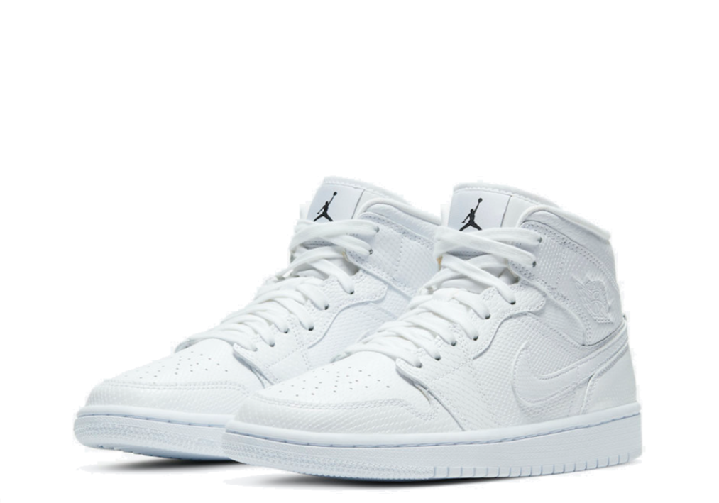 Air Jordan 1 Mid White Snakeskin (Women's) - photo 2