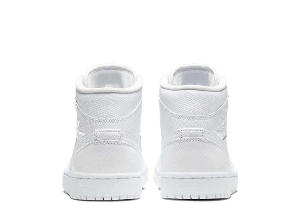 Air Jordan 1 Mid White Snakeskin (Women's) - photo 3