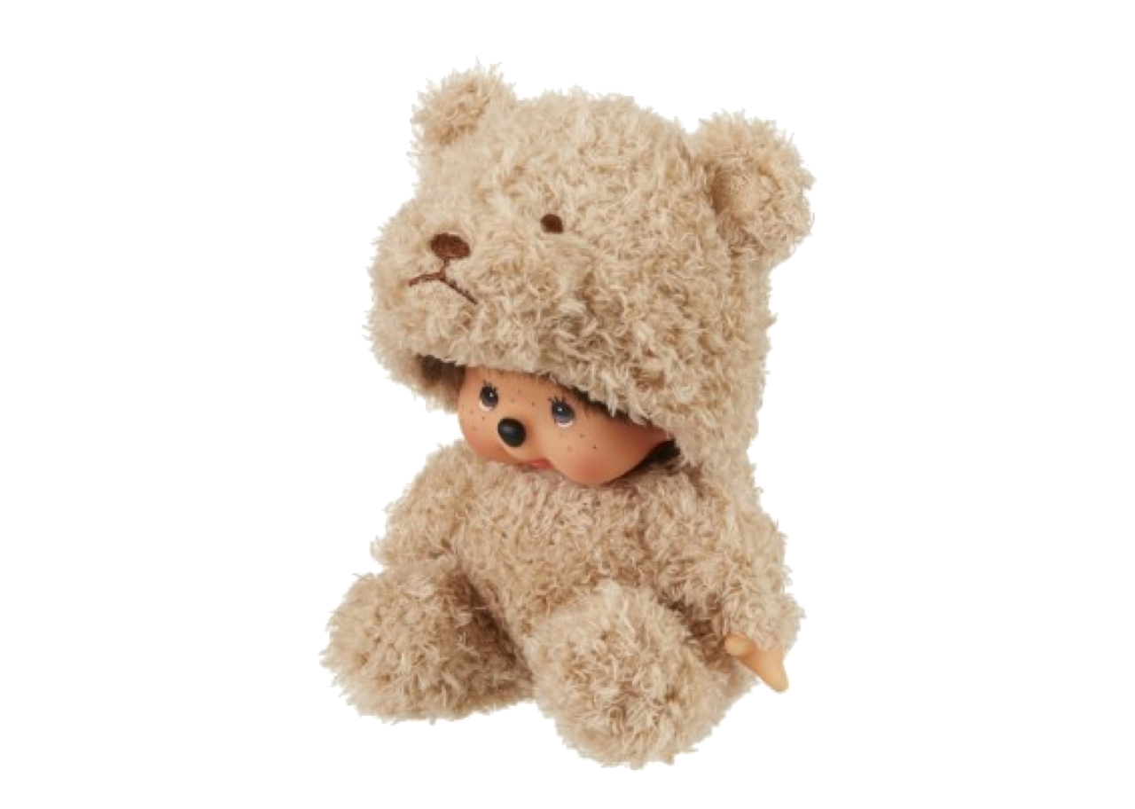 Monchhichi Fluffy Animal Sitting Mcc Bear Boy