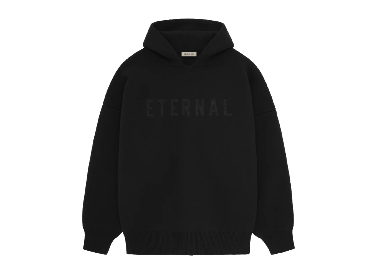 Fear Of God Eternal Merino Knit Hoodie Black