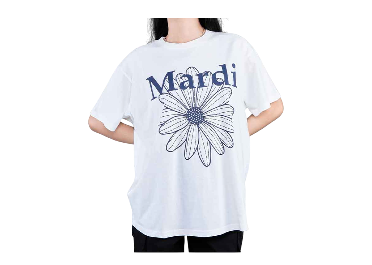Mardi Mercredi Tshirt Flowermardi Ivory Navy - photo 2