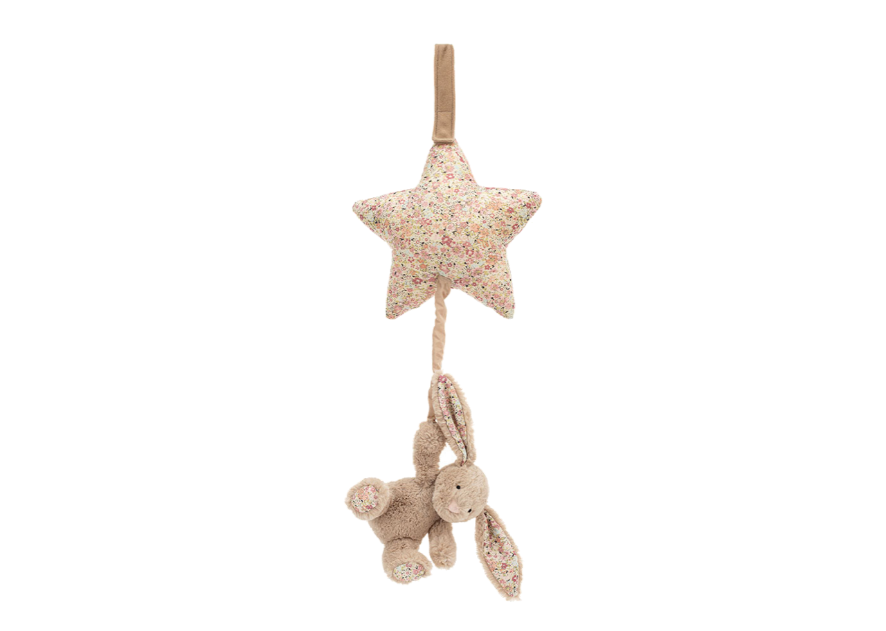 Jellycat Blossom Bea Beige Bunny Musical Pull