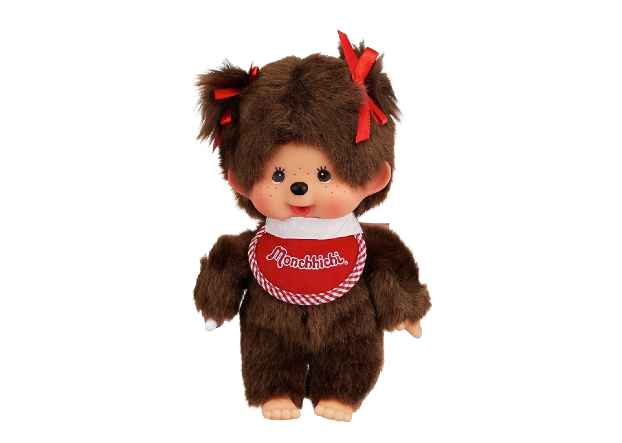 Monchhichi Premium Standard Brown Girl Twintail