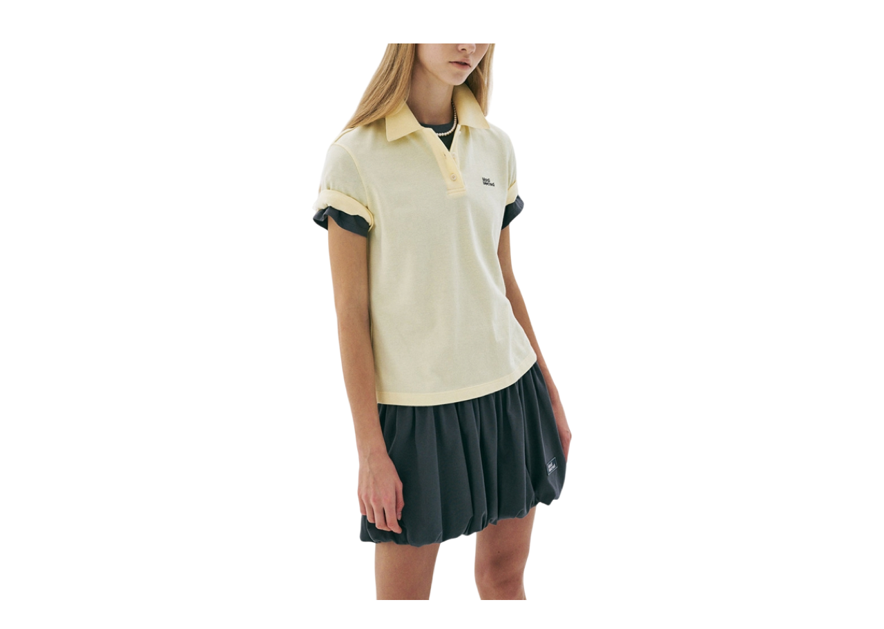 Mardi Mercredi Slimfit Shirt Piquet Essential Yellow - photo 2
