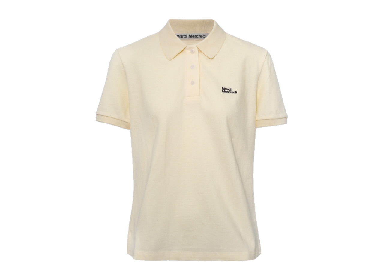 Mardi Mercredi Slimfit Shirt Piquet Essential Yellow