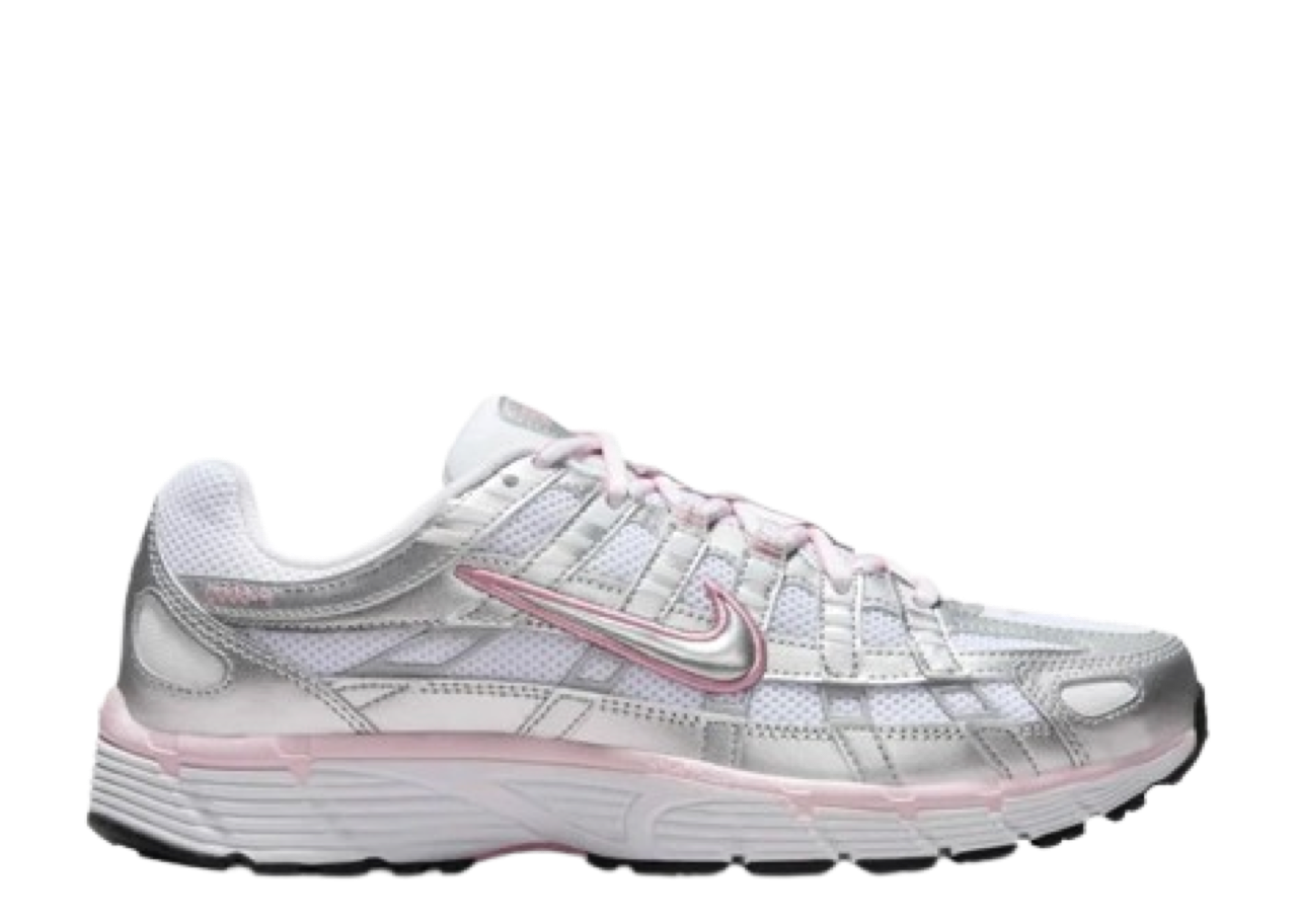 Nike P-6000 White Elemental Pink Metallic Silver (Women's)