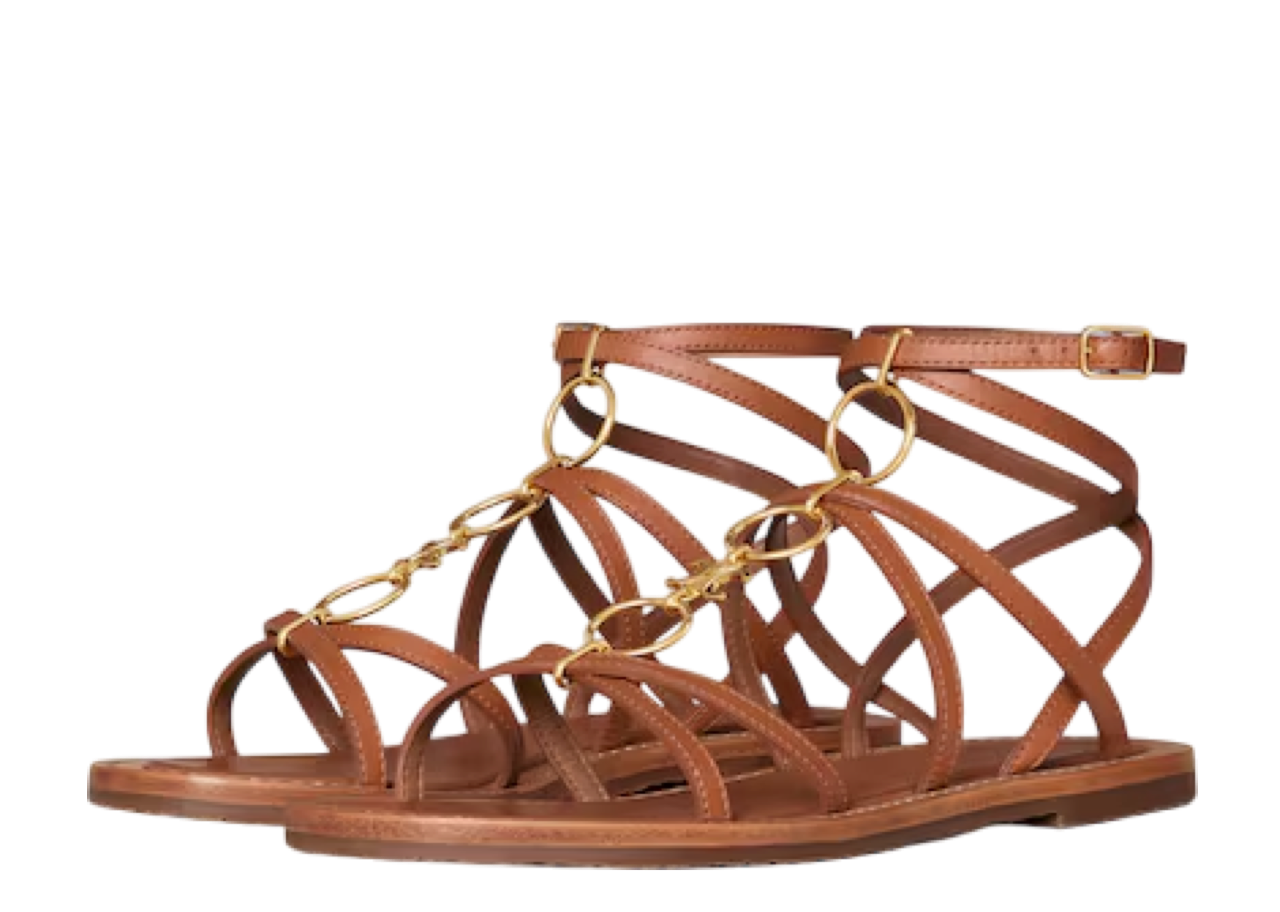 Celine Lympia Strappy Jewel Sandal Tan - photo 2